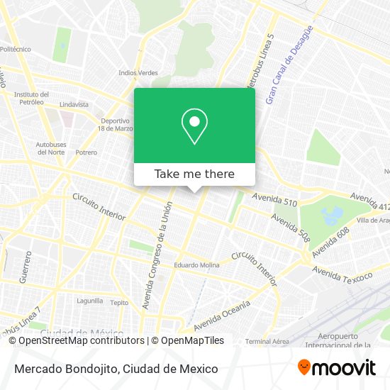 Mercado Bondojito map