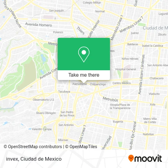 Mapa de invex