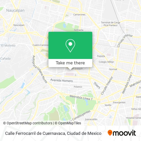 Calle Ferrocarril de Cuernavaca map
