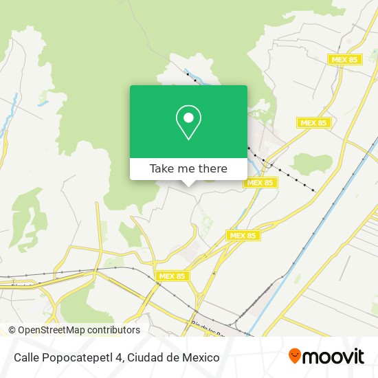 Calle Popocatepetl 4 map