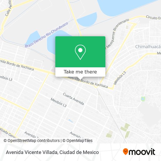 Mapa de Avenida Vicente Villada