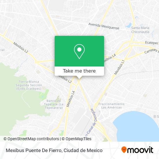 Mapa de Mexibus Puente De Fierro
