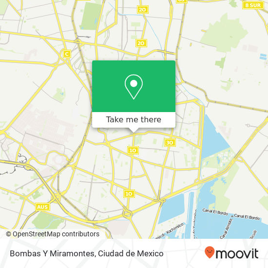 Bombas Y Miramontes map