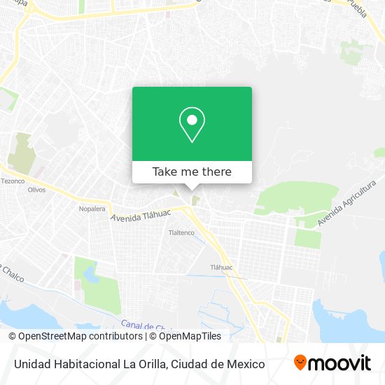 Unidad Habitacional La Orilla map