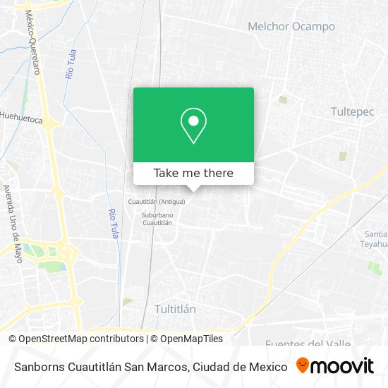 Sanborns Cuautitlán San Marcos map