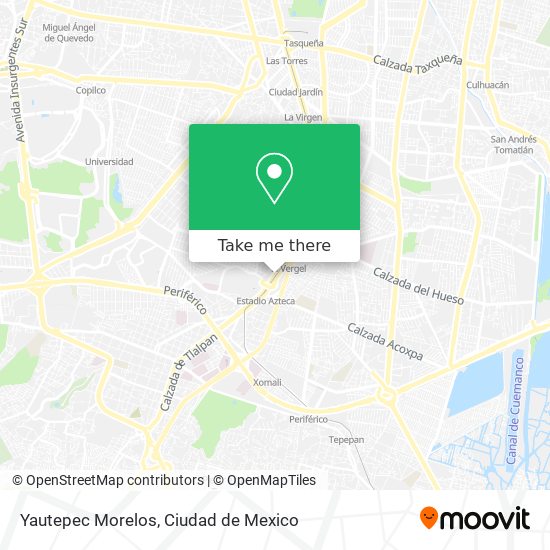 Yautepec Morelos map