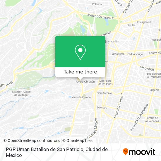 Mapa de PGR Uman Batallon de San Patricio