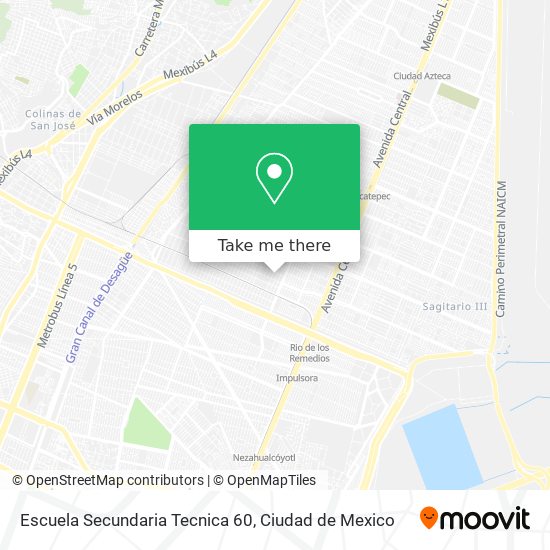 Escuela Secundaria Tecnica 60 map