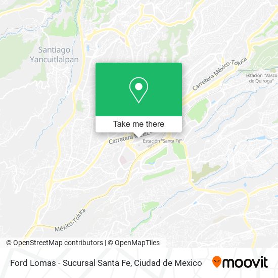 Ford Lomas - Sucursal Santa Fe map