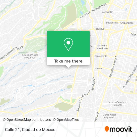 Calle 21 map