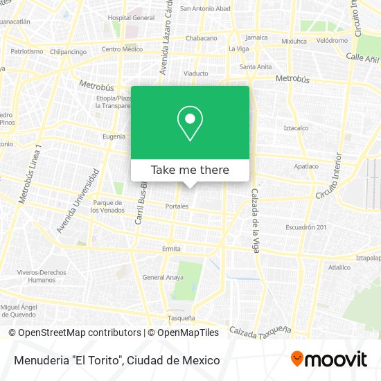 Menuderia "El Torito" map