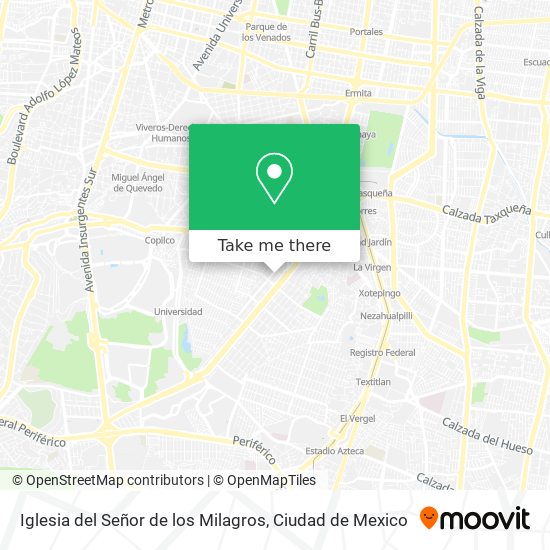 Iglesia del Señor de los Milagros map