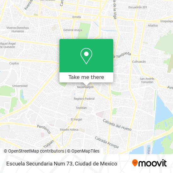 Mapa de Escuela Secundaria Num 73