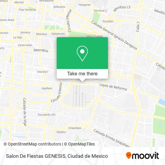 Salon De Fiestas GENESIS map