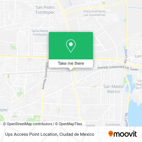 Ups Access Point Location map