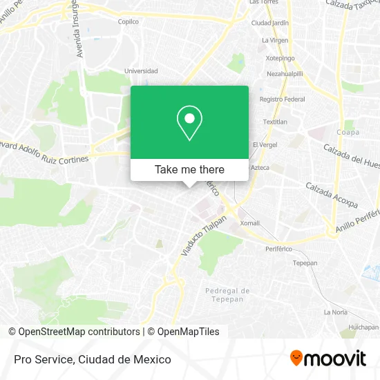Pro Service map
