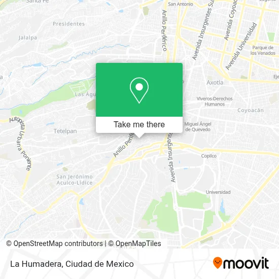 La Humadera map