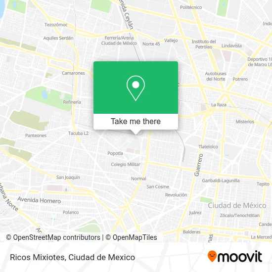 Ricos Mixiotes map