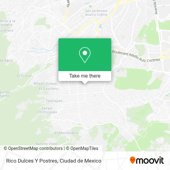 Rico Dulces Y Postres map