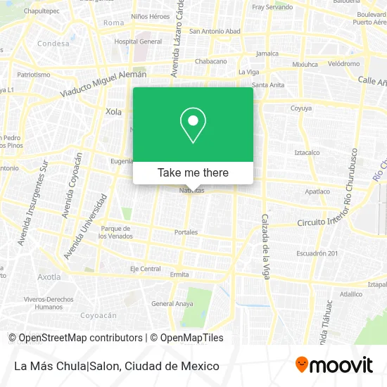 La Más Chula|Salon map