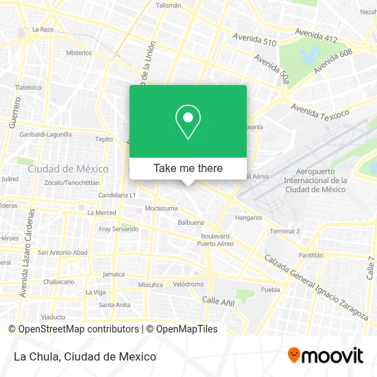 La Chula map