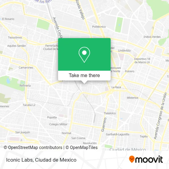 Iconic Labs map