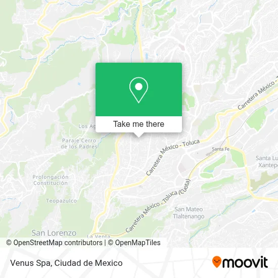 Venus Spa map