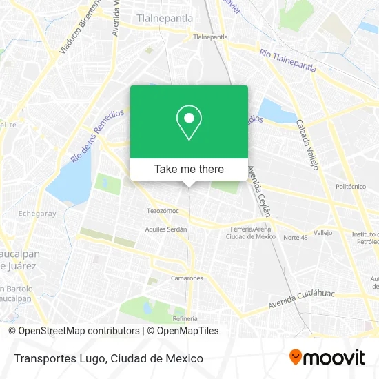 Transportes Lugo map