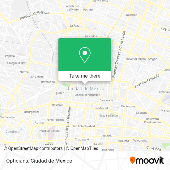 Opticians map