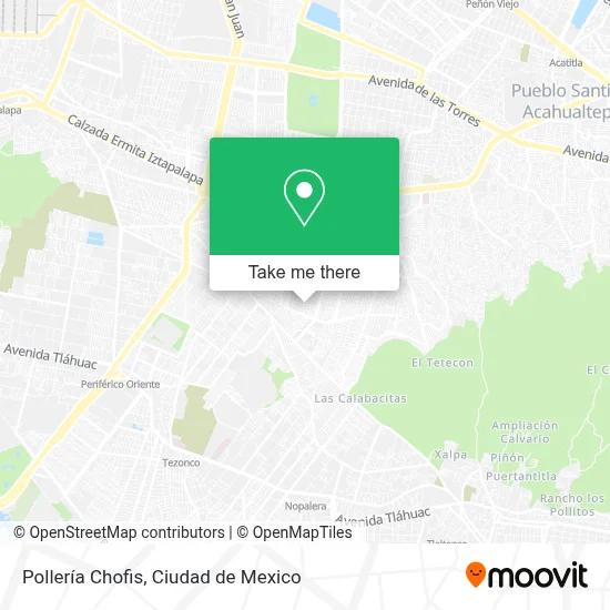 Pollería Chofis map