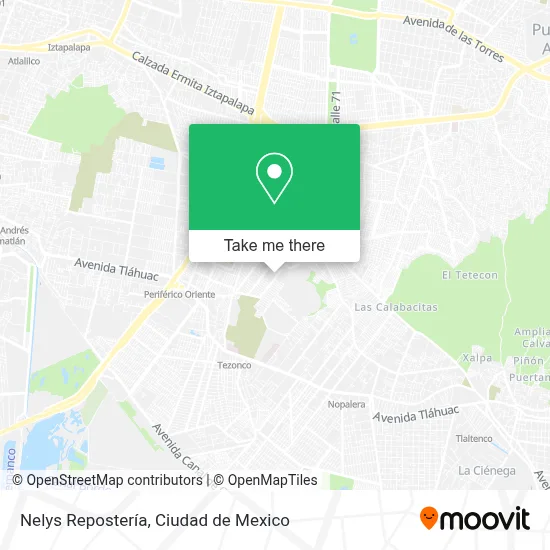 Nelys Repostería map