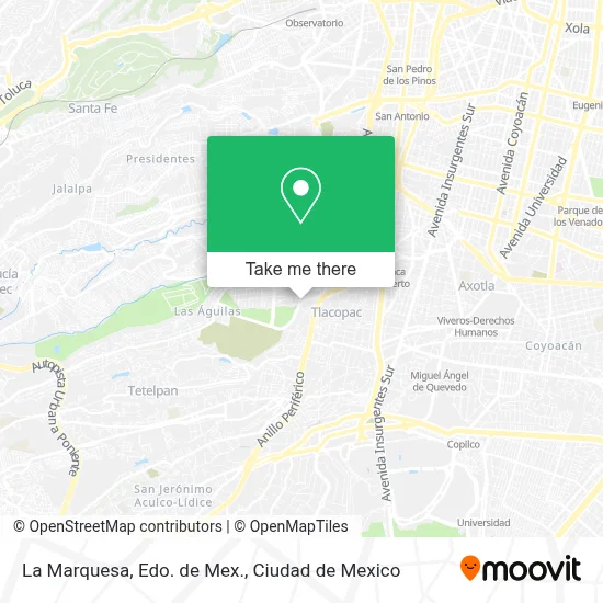 La Marquesa, Edo. de Mex. map
