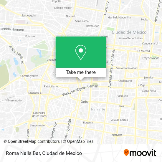 Roma Nails Bar map