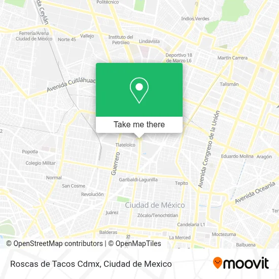 Roscas de Tacos Cdmx map