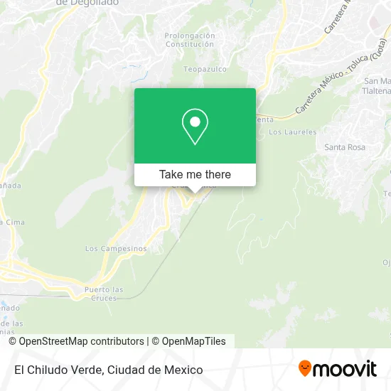 El Chiludo Verde map