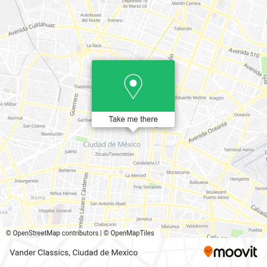 Vander Classics map