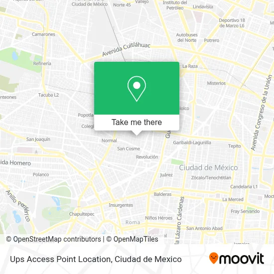 Ups Access Point Location map