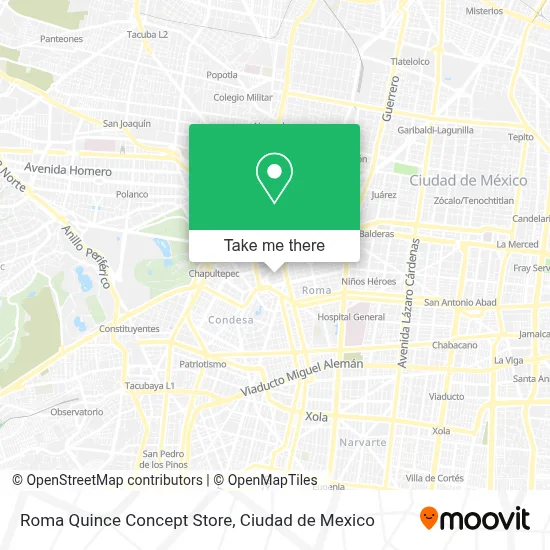 Roma Quince Concept Store map