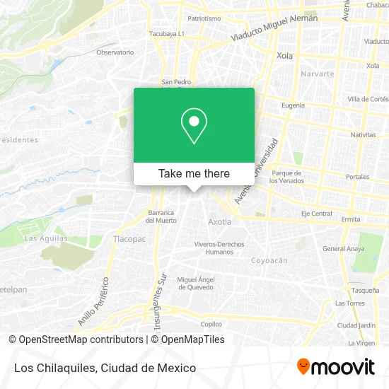 Los Chilaquiles map