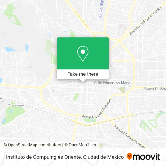 Instituto de Compuingles Oriente map