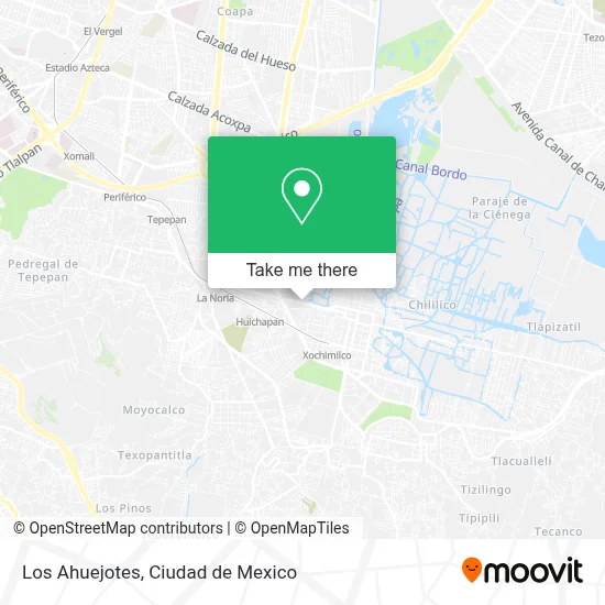 Los Ahuejotes map