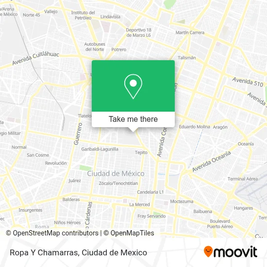 Ropa Y Chamarras map