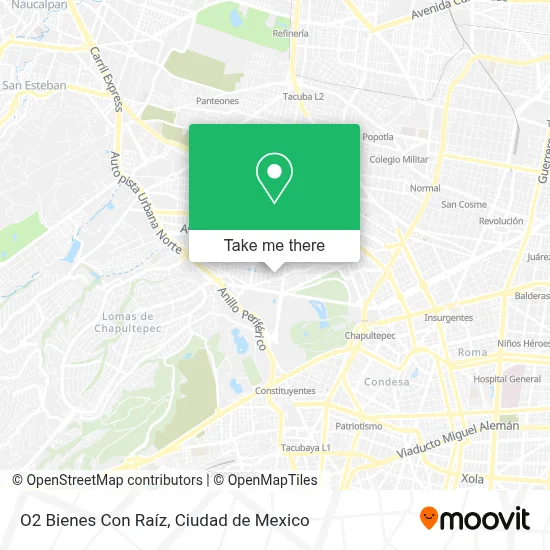 O2 Bienes Con Raíz map