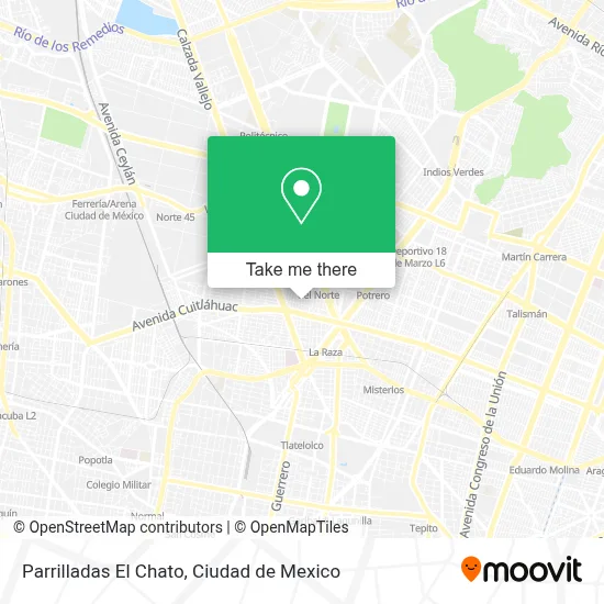 Parrilladas El Chato map