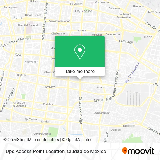 Ups Access Point Location map