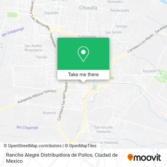 Rancho Alegre Distribuidora de Pollos map