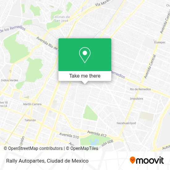 Rally Autopartes map
