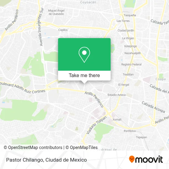 Pastor Chilango map