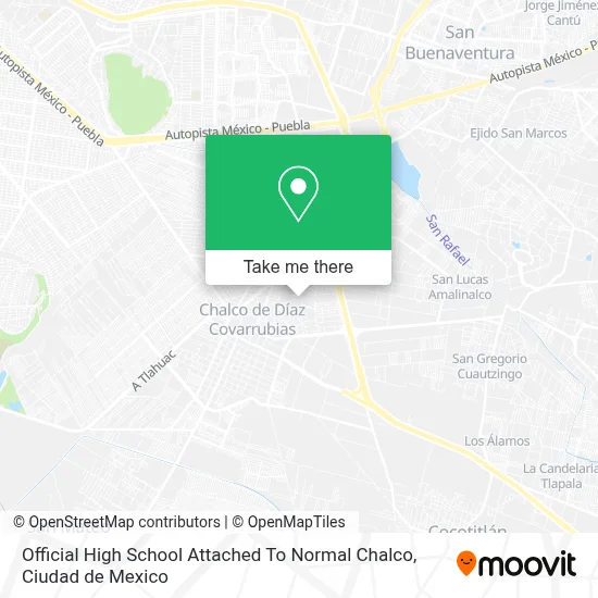 Official High School Attached To Normal Chalco map