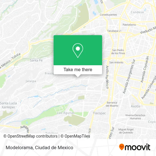 Modelorama map